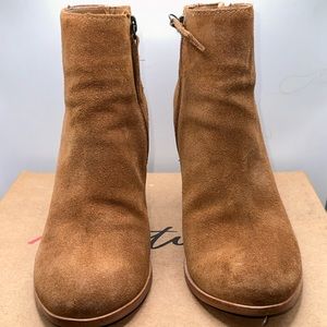 MATISSE Brown Leather and Suede Upper with Geometric Design Wedge Heel. …